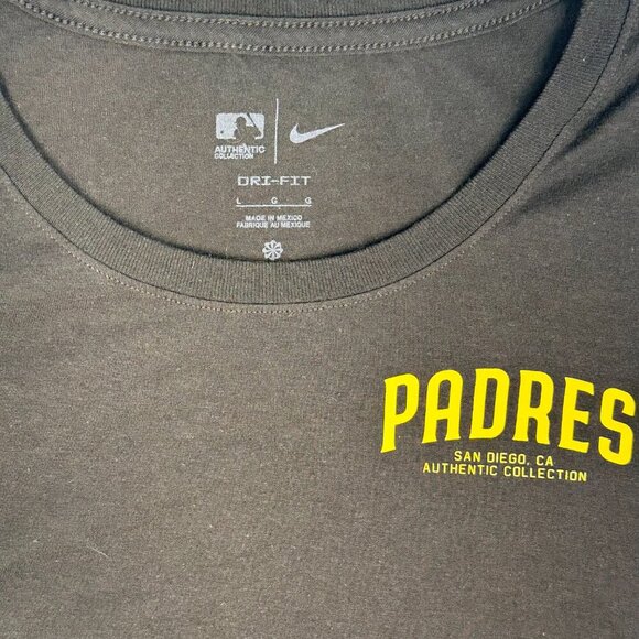 Nike Dri Fit San Diego Padres Short Sleeve Shirt | Women's L | Authentic Collect - Picture 4 of 6